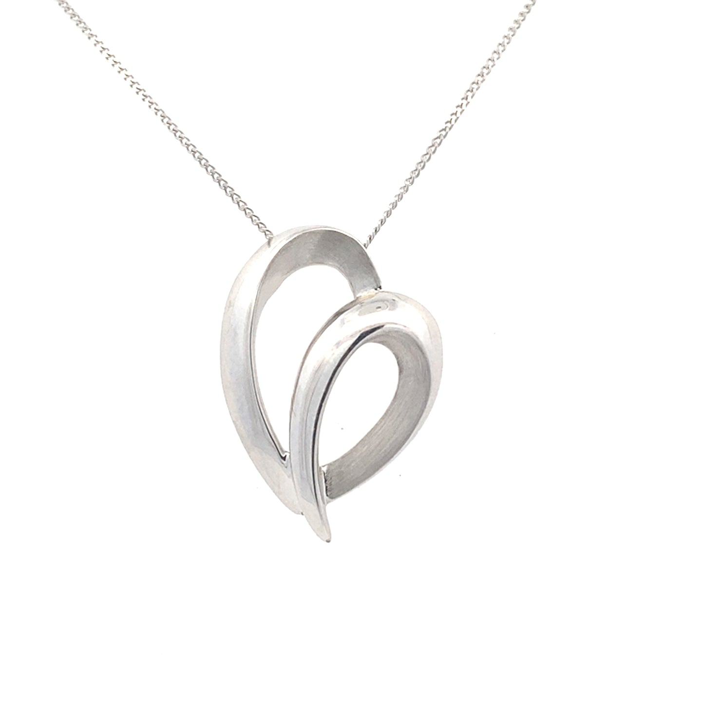 White Gold Fancy Heart Shaped Pendant Gardiner Brothers