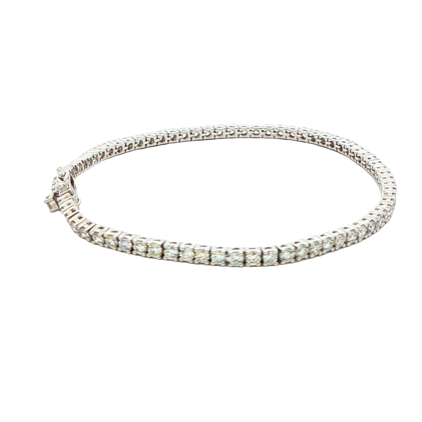 Round Brilliant Cut Diamond Tennis Bracelet - 3.18cts Gardiner Brothers