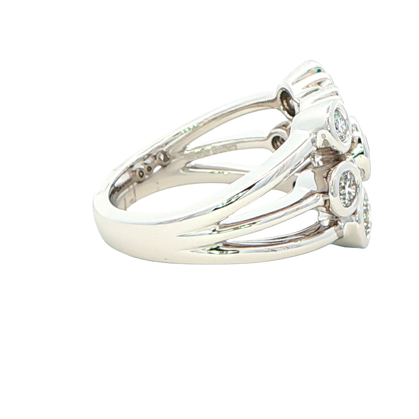 Round Brilliant Cut Diamond Bubble Style Ring ~ 1.10cts Gardiner Brothers