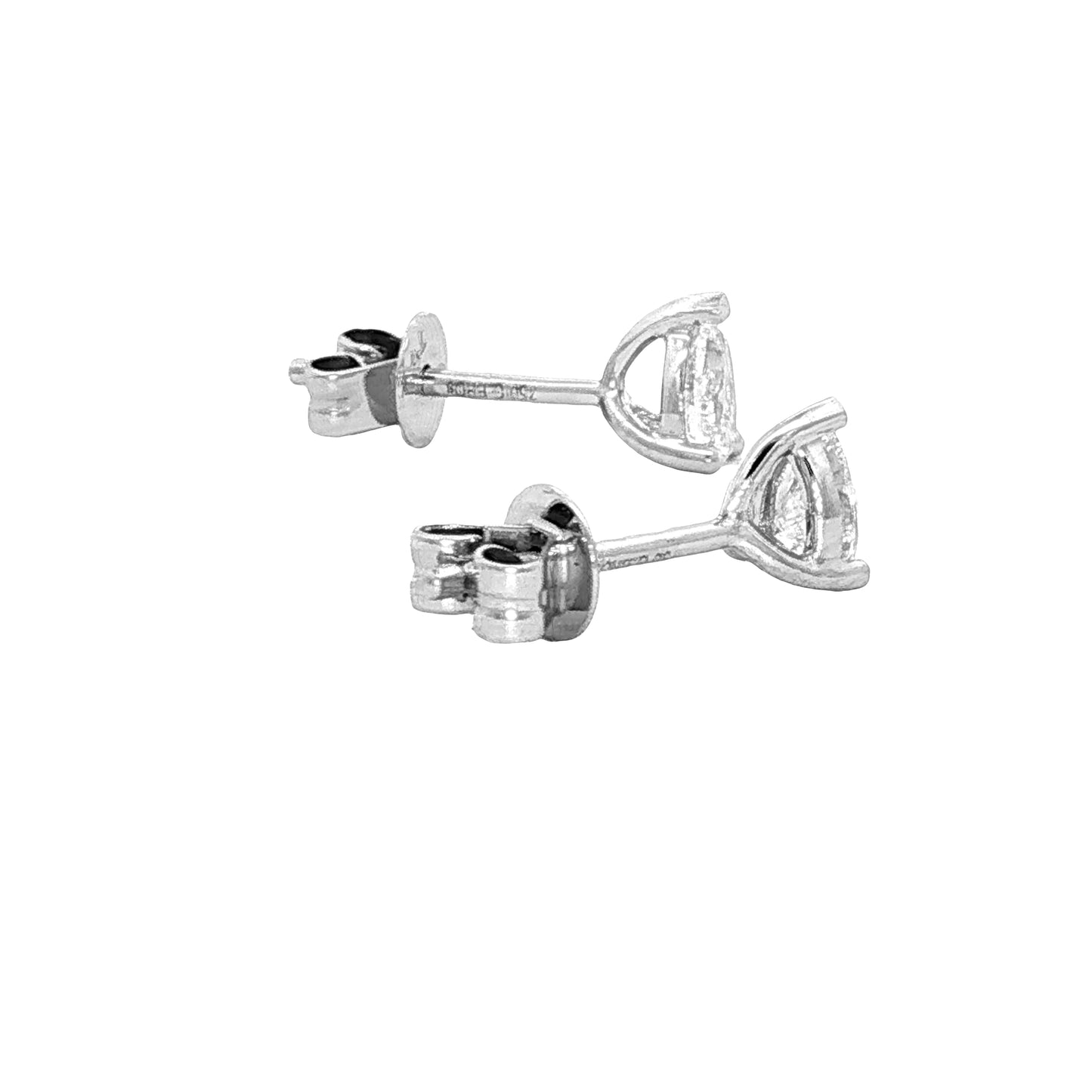 Pear Shaped Diamond Solitaire Earrings - 0.50cts Gardiner Brothers