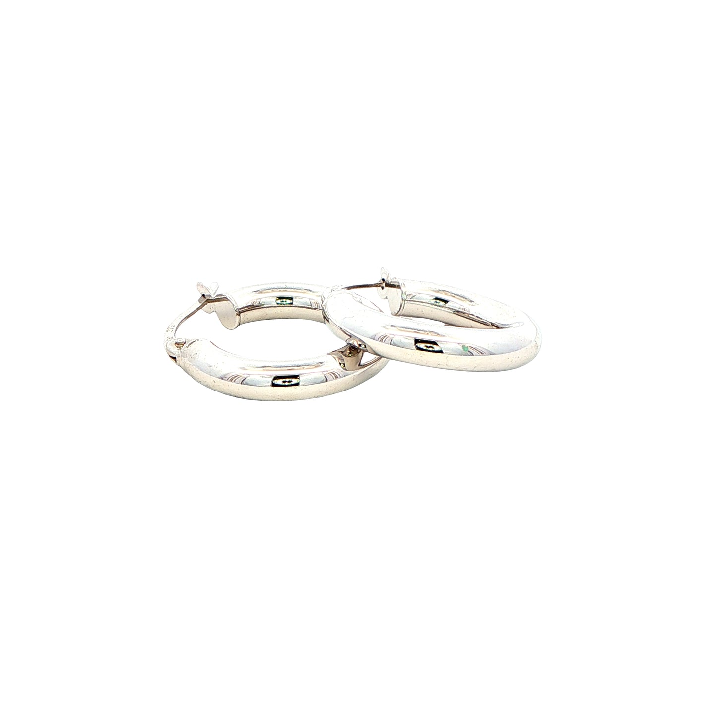 White Gold Hoop Earrings Gardiner Brothers
