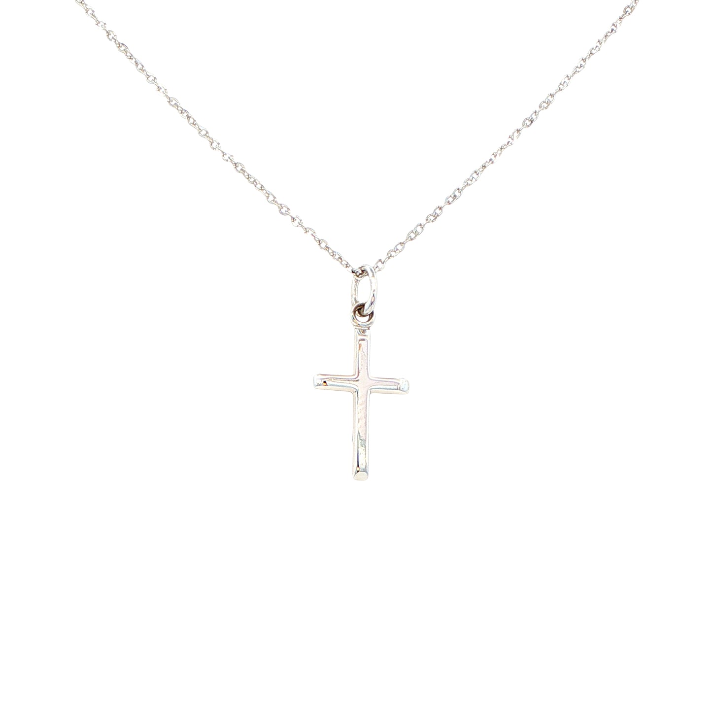 White Gold Cross Pendant Gardiner Brothers