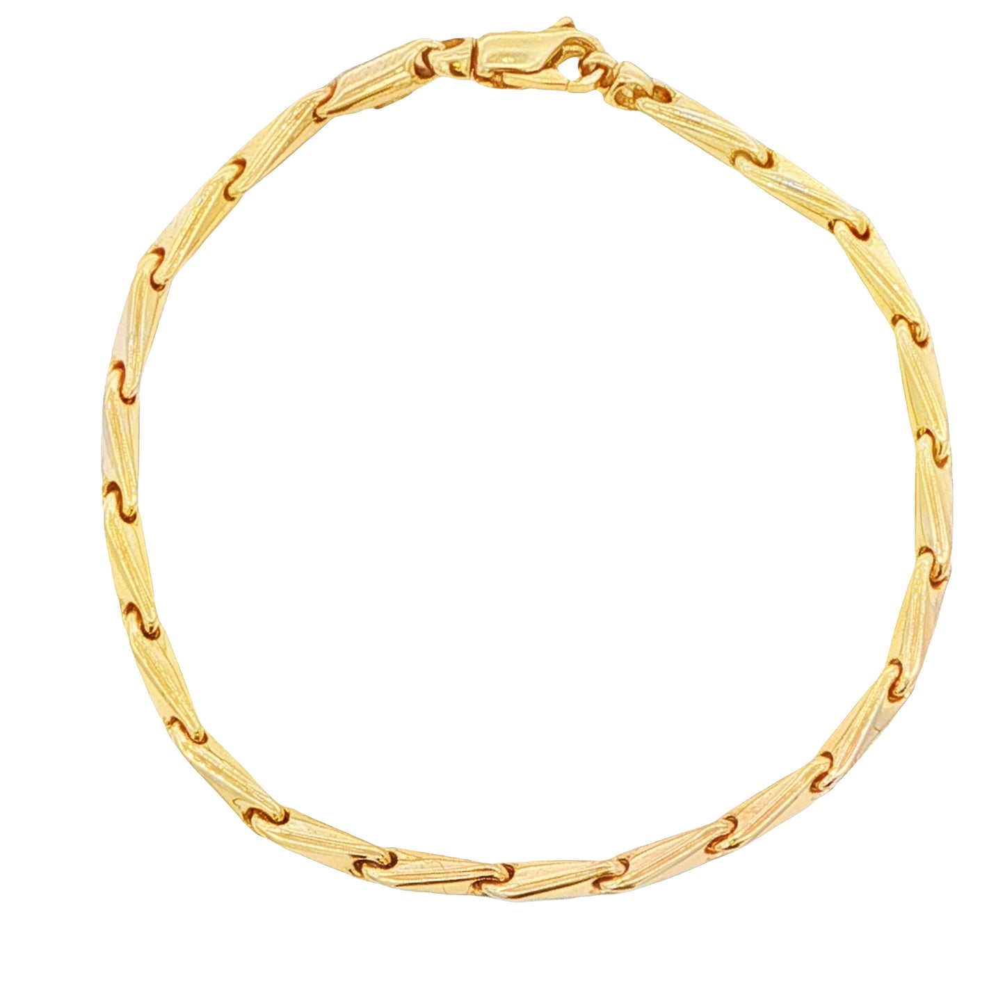 Yellow Gold 'ArrowHead' Link Bracelet Gardiner Brothers