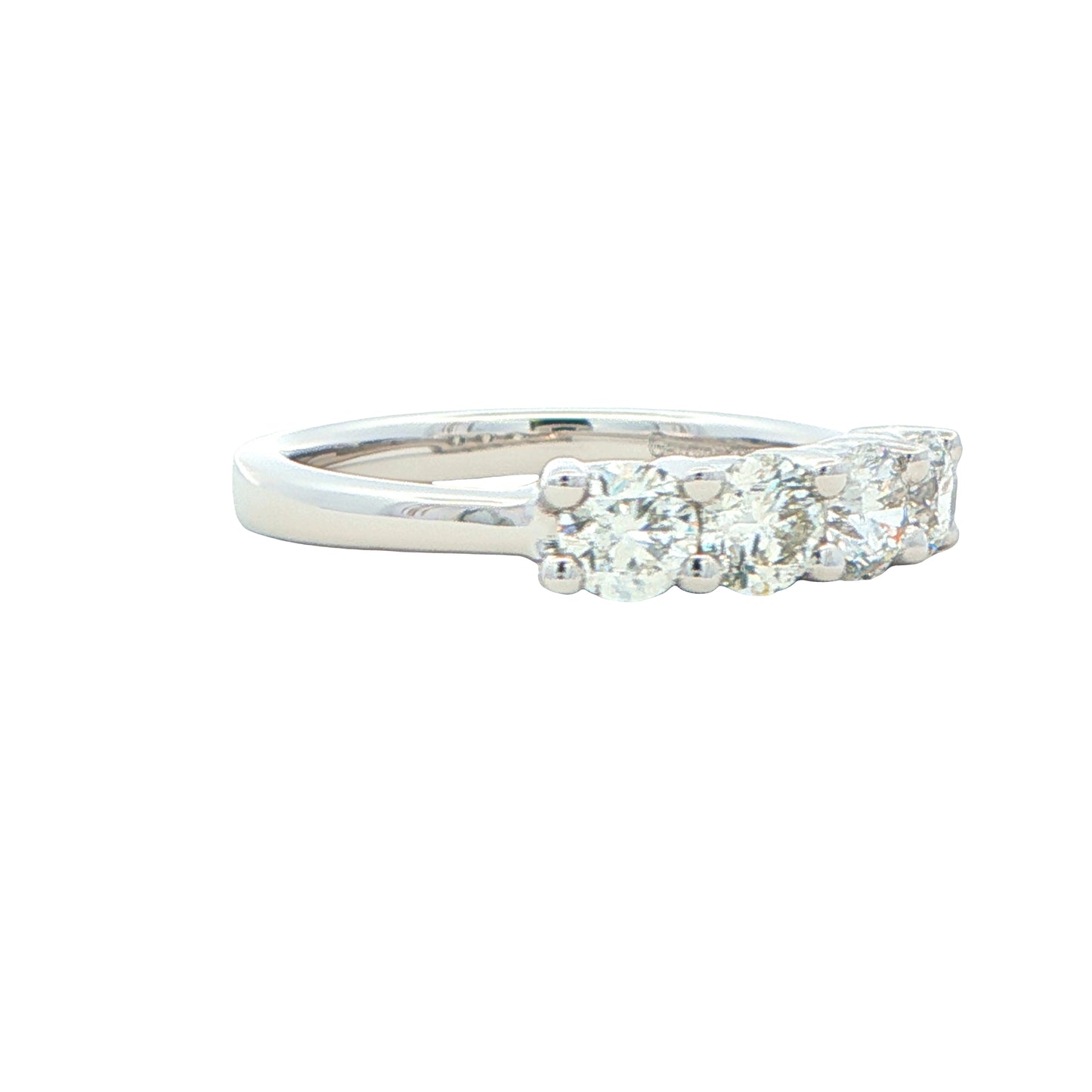 Round Brilliant Cut 4 Stone Diamond Eternity Ring - 1.00cts gardiner-brothers