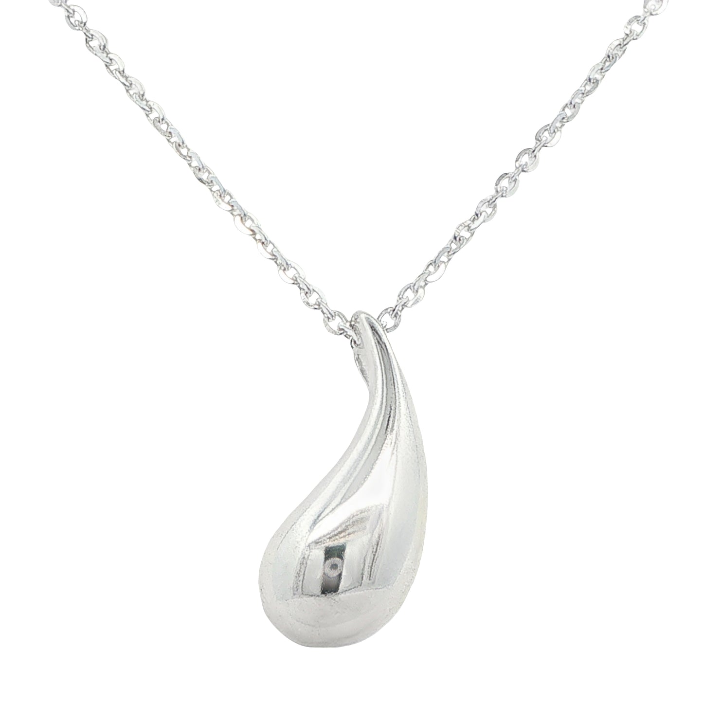 Silver Solid TearDrop Pendant Gardiner Brothers