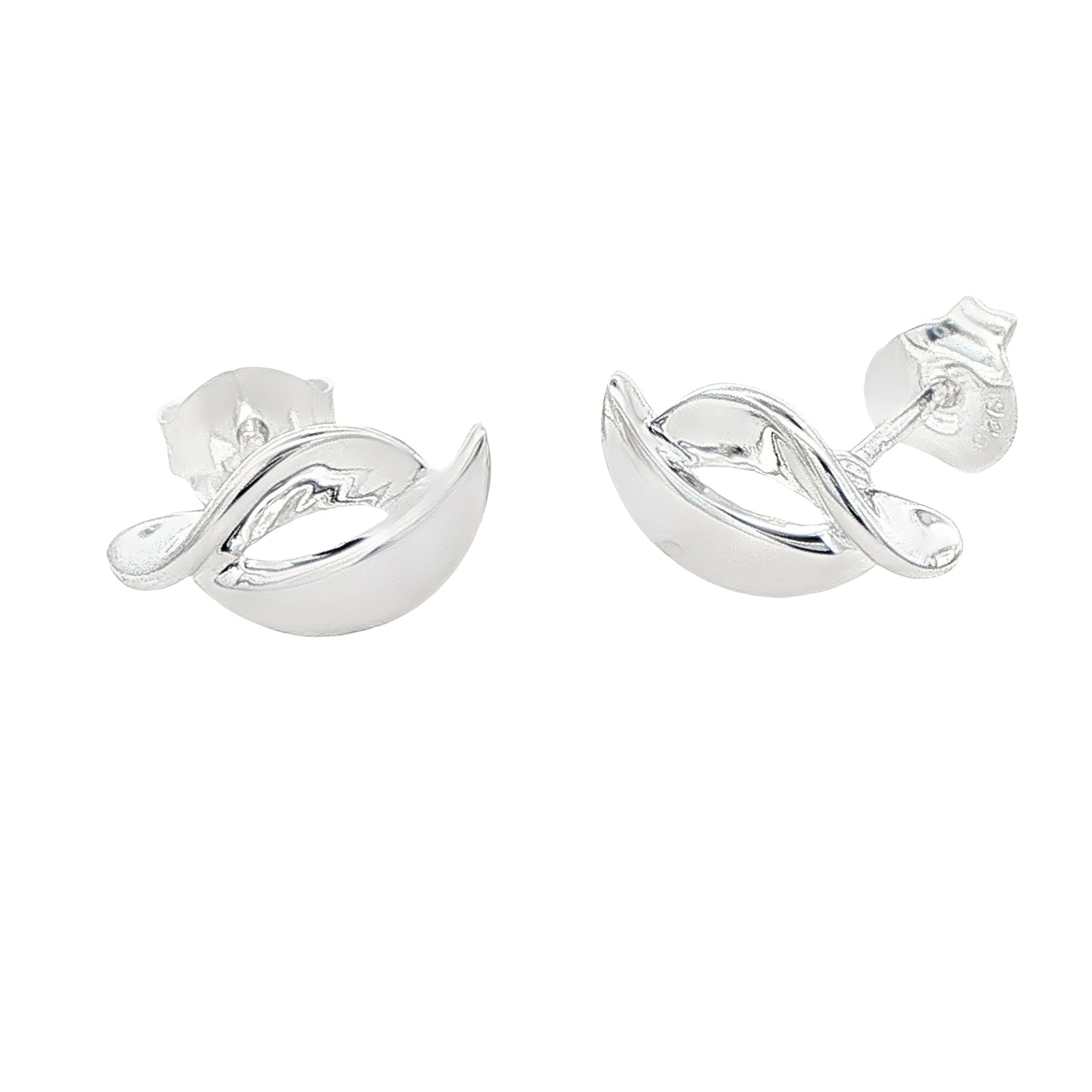 Silver Fancy Cresent Earrings Gardiner Brothers