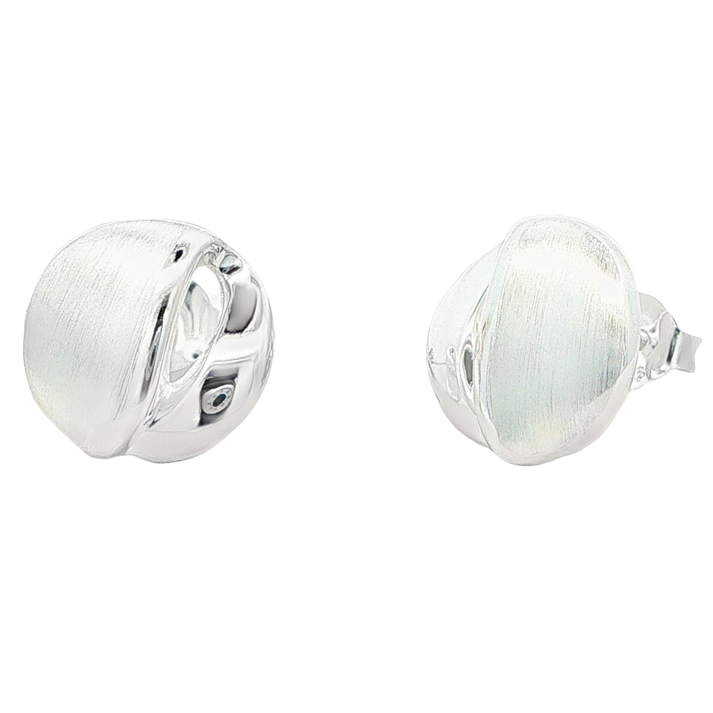Silver Fancy Split Circle Earrings Gardiner Brothers