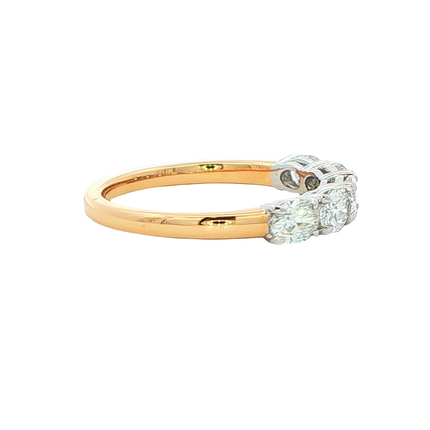 Oval Shaped Diamond 5 Stone Ring - 1.00cts Gardiner Brothers