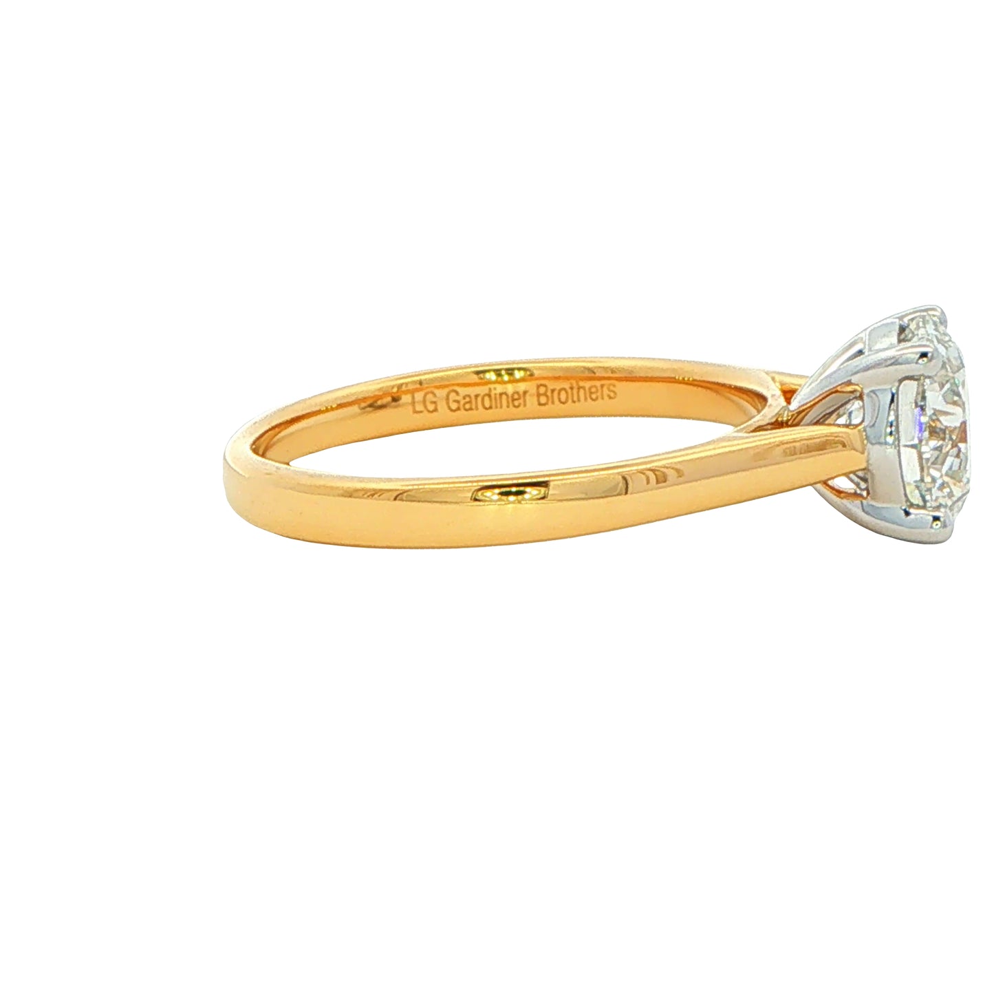 Round Brilliant Cut Lab Grown Diamond Solitaire Ring - 1.50cts Gardiner Brothers