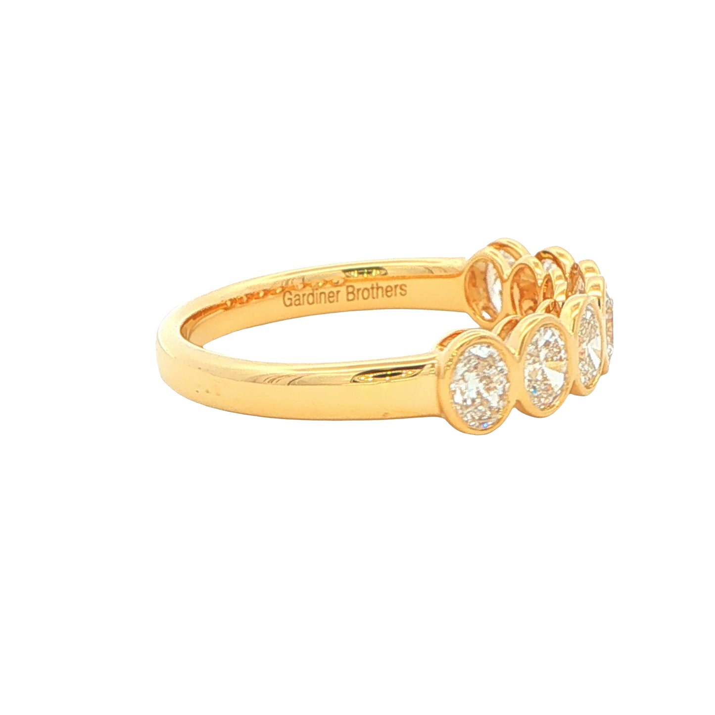 Oval Shaped Diamond 7 Stone Eternity Ring - 0.92cts Gardiner Brothers