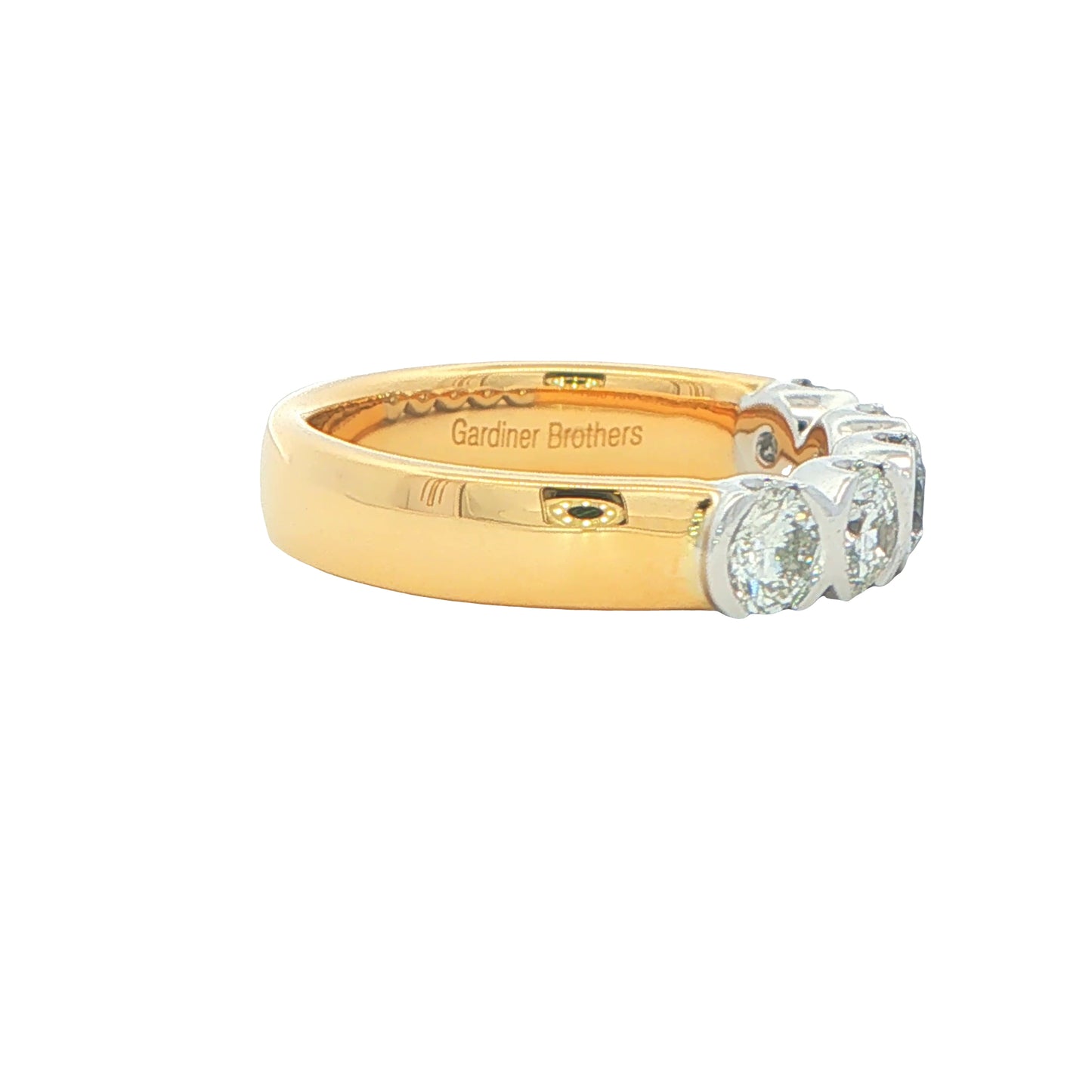Round Brilliant Cut Diamond 5 Stone Ring - 1.00cts Gardiner Brothers