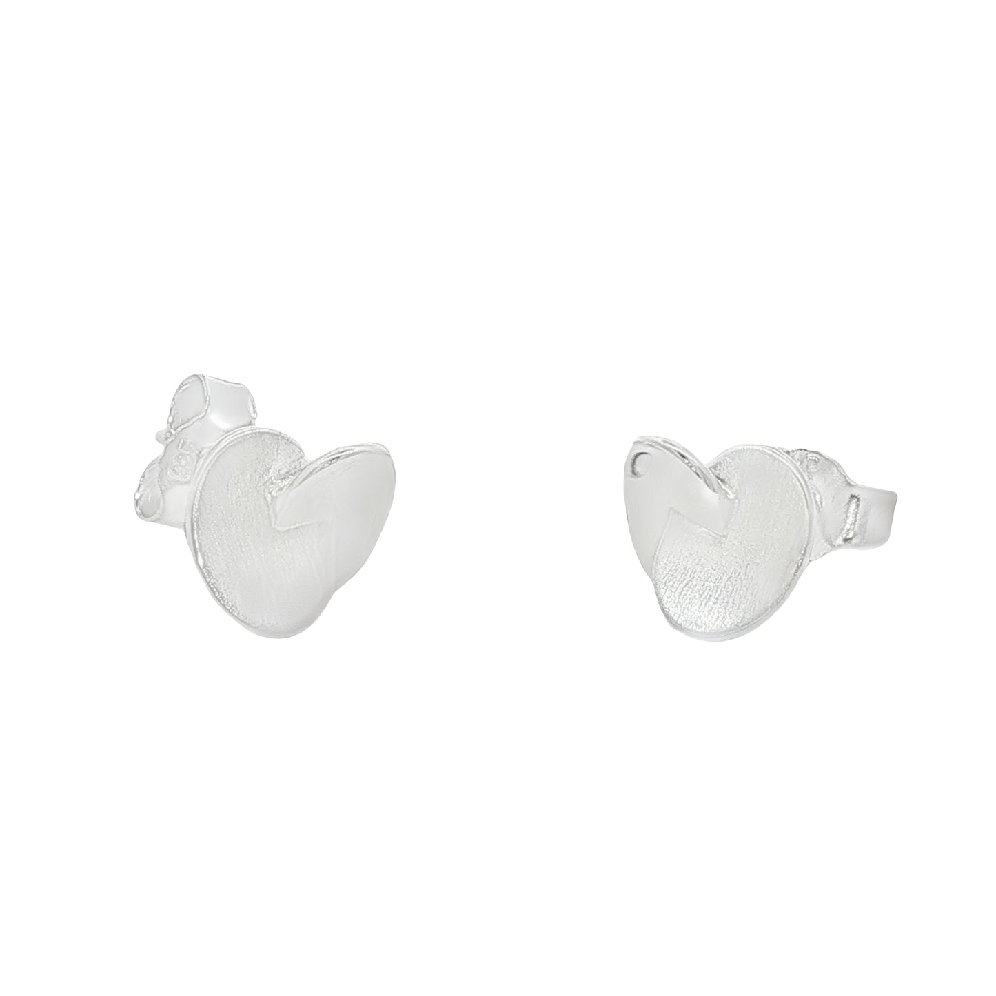 Silver Entwined Disc Earrings