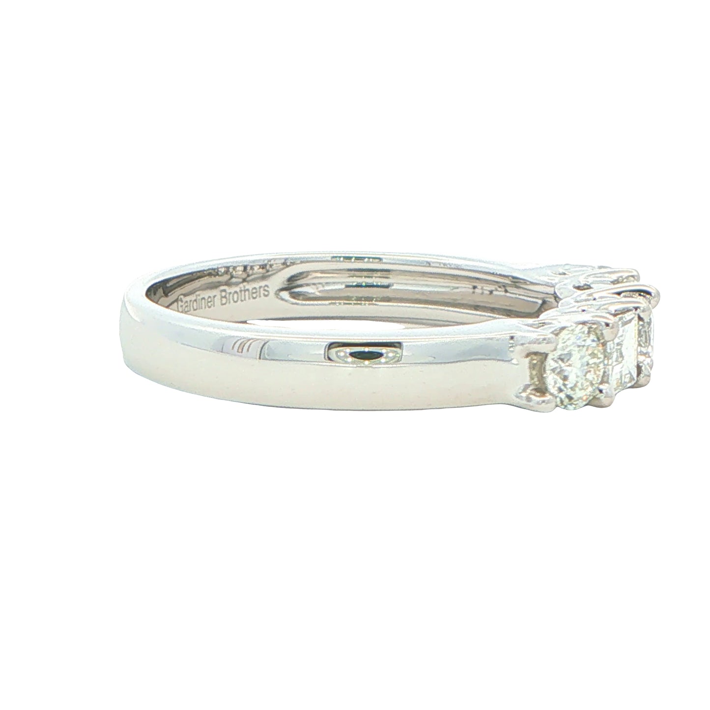 Round Brilliant and Baguette Cut 5 Stone Diamond - 1.20cts Gardiner Brothers