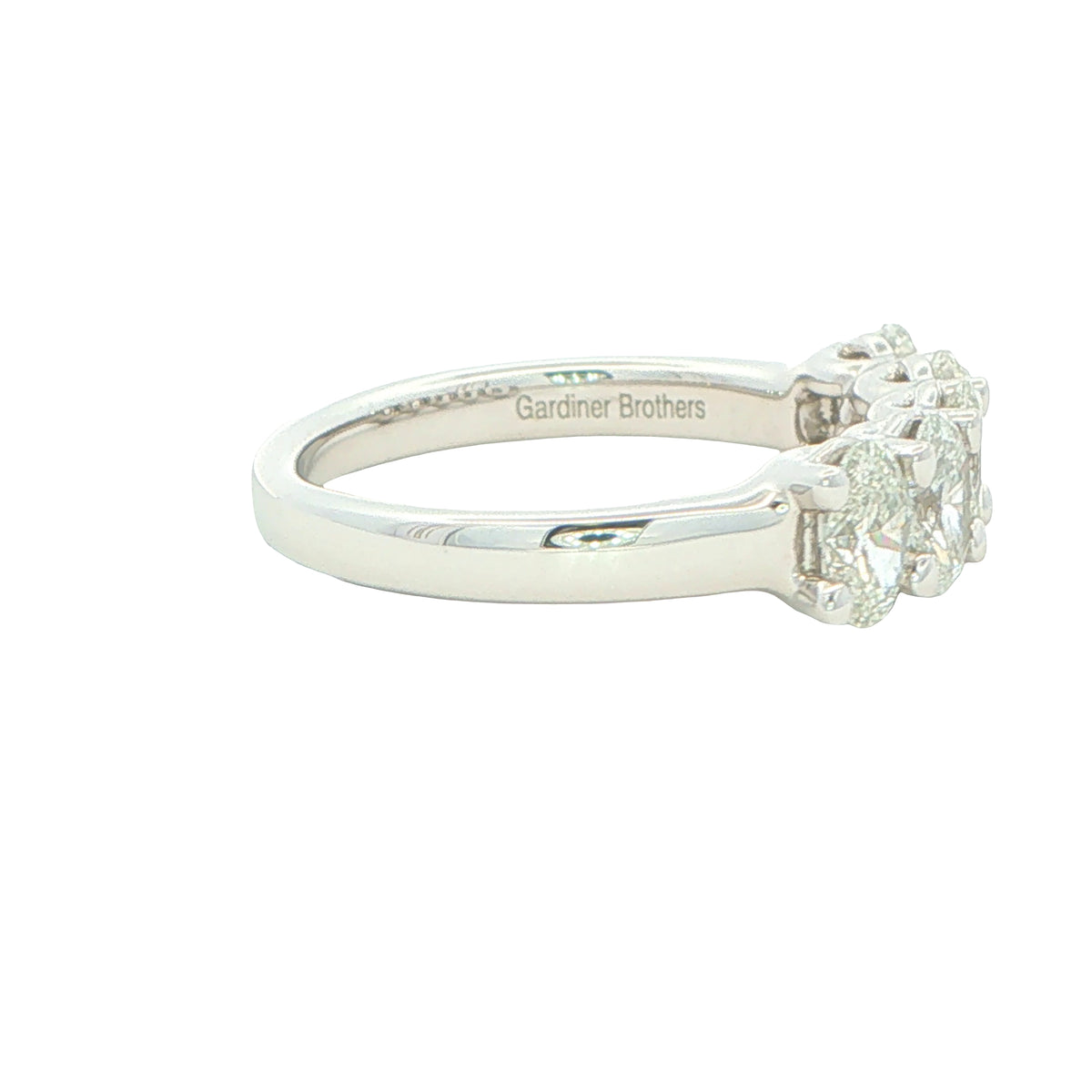 Oval Shaped Diamond 5 stone eternity style ring - 1.56cts Gardiner Brothers