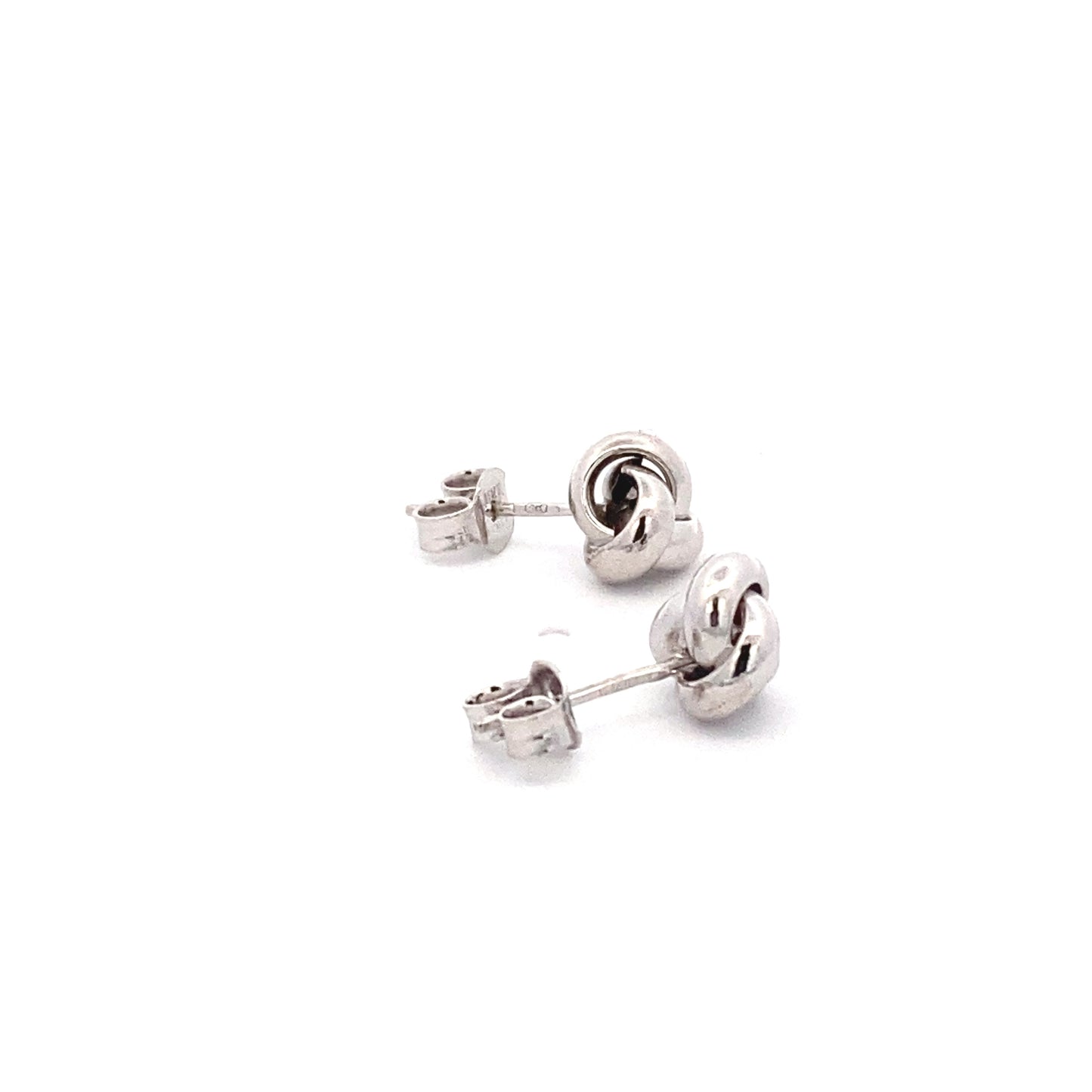 White Gold Knot Earrings Gardiner Brothers