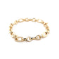 Yellow Gold Solid Oval Link Bracelet  Gardiner Brothers   