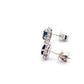 Sapphire and Round Brilliant Diamond Cluster Style Earrings  Gardiner Brothers   
