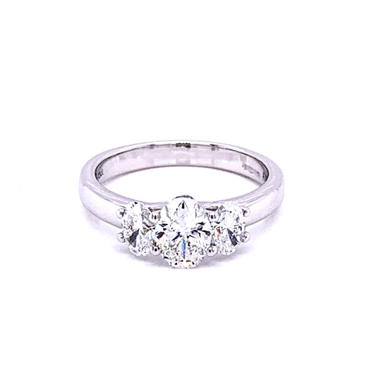 3 Oval Shaped Aurora Diamond Ring - 1.43cts  Gardiner Brothers   