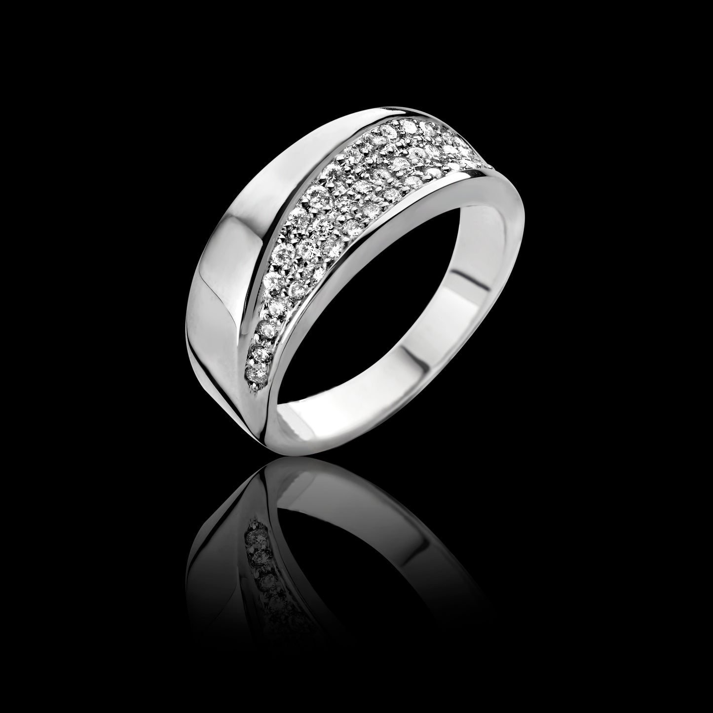 BelleChique Range Diamond Set Dress Ring Gardiner Brothers