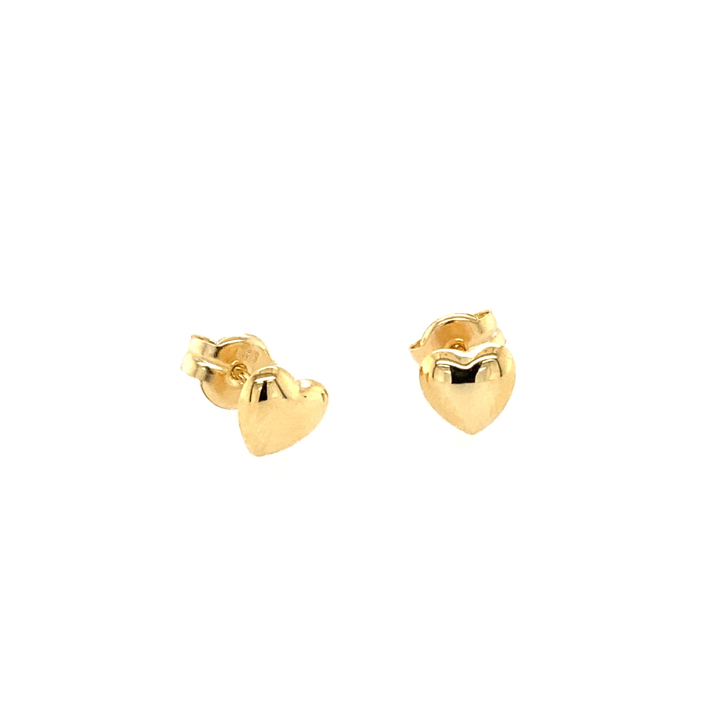 Yellow Gold Heart Earrings Gardiner Brothers