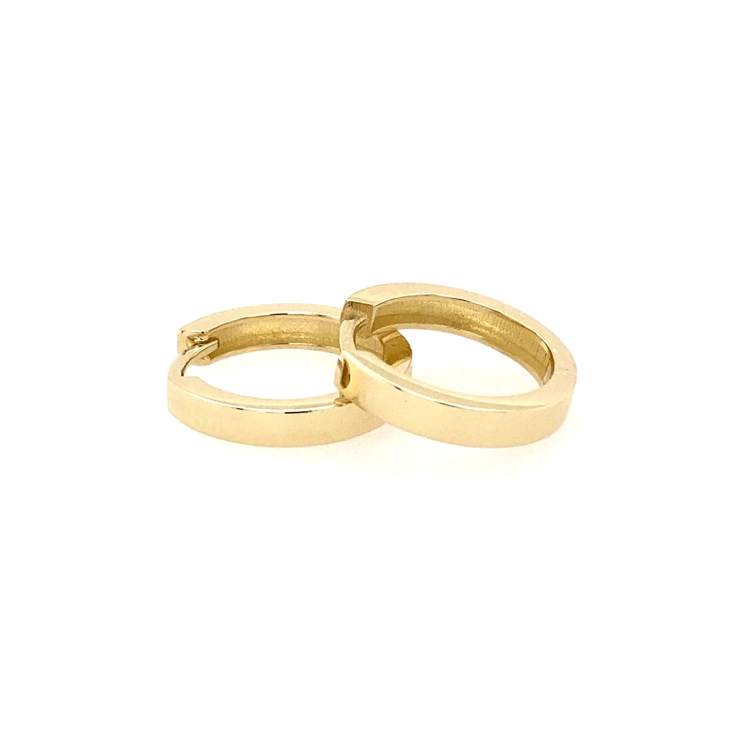 Yellow Gold Square Hoop Earrings Gardiner Brothers