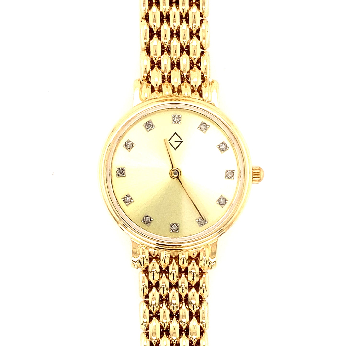 Ladies 14ct Yellow Gold Wrist Watch Gardiner Brothers