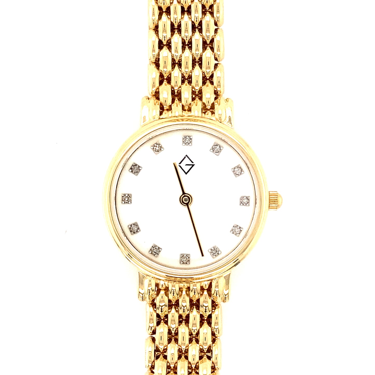 Ladies 14ct Yellow Gold Wrist Watch Gardiner Brothers