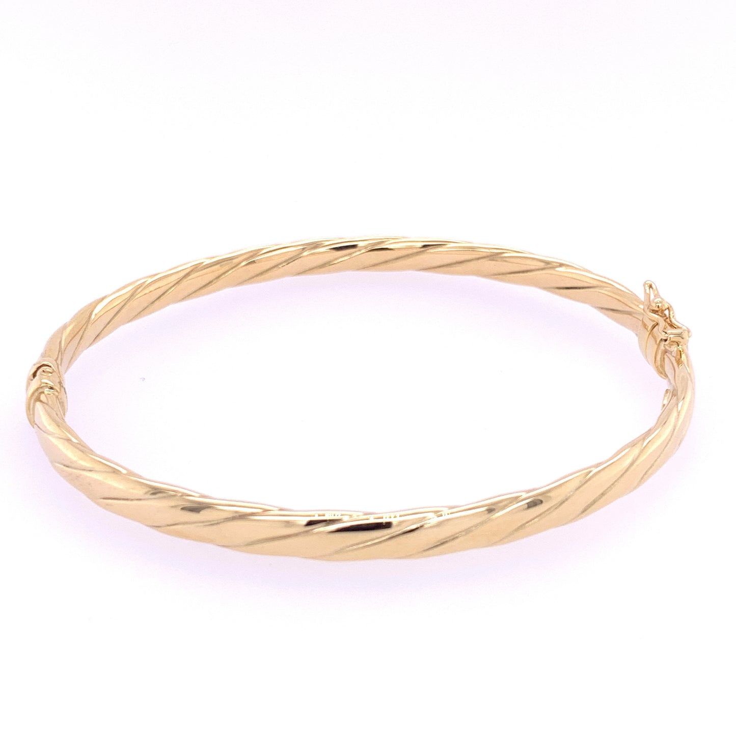 Gold Twist Style Bangle Gardiner Brothers