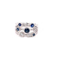 Sapphire and Diamond Bubble Style Ring  Gardiner Brothers   