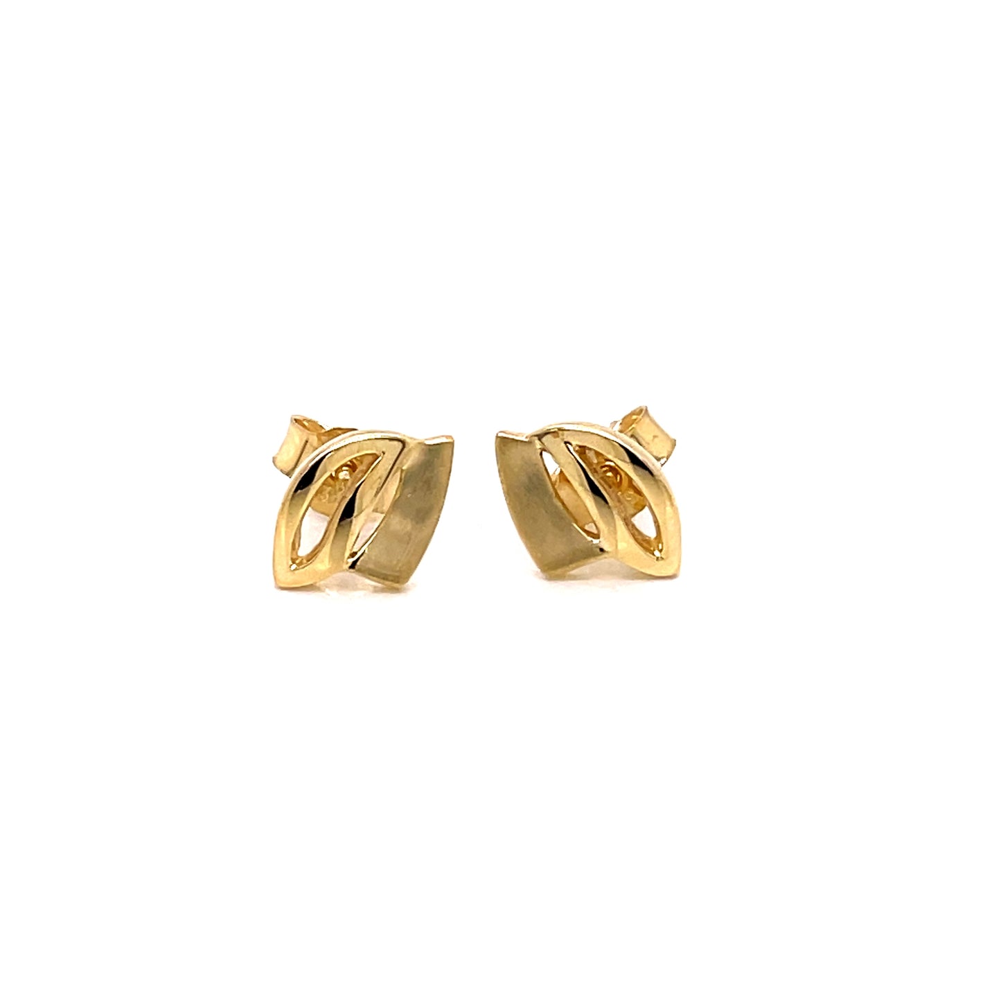 Yellow Gold Fancy Stud Earrings Gardiner Brothers