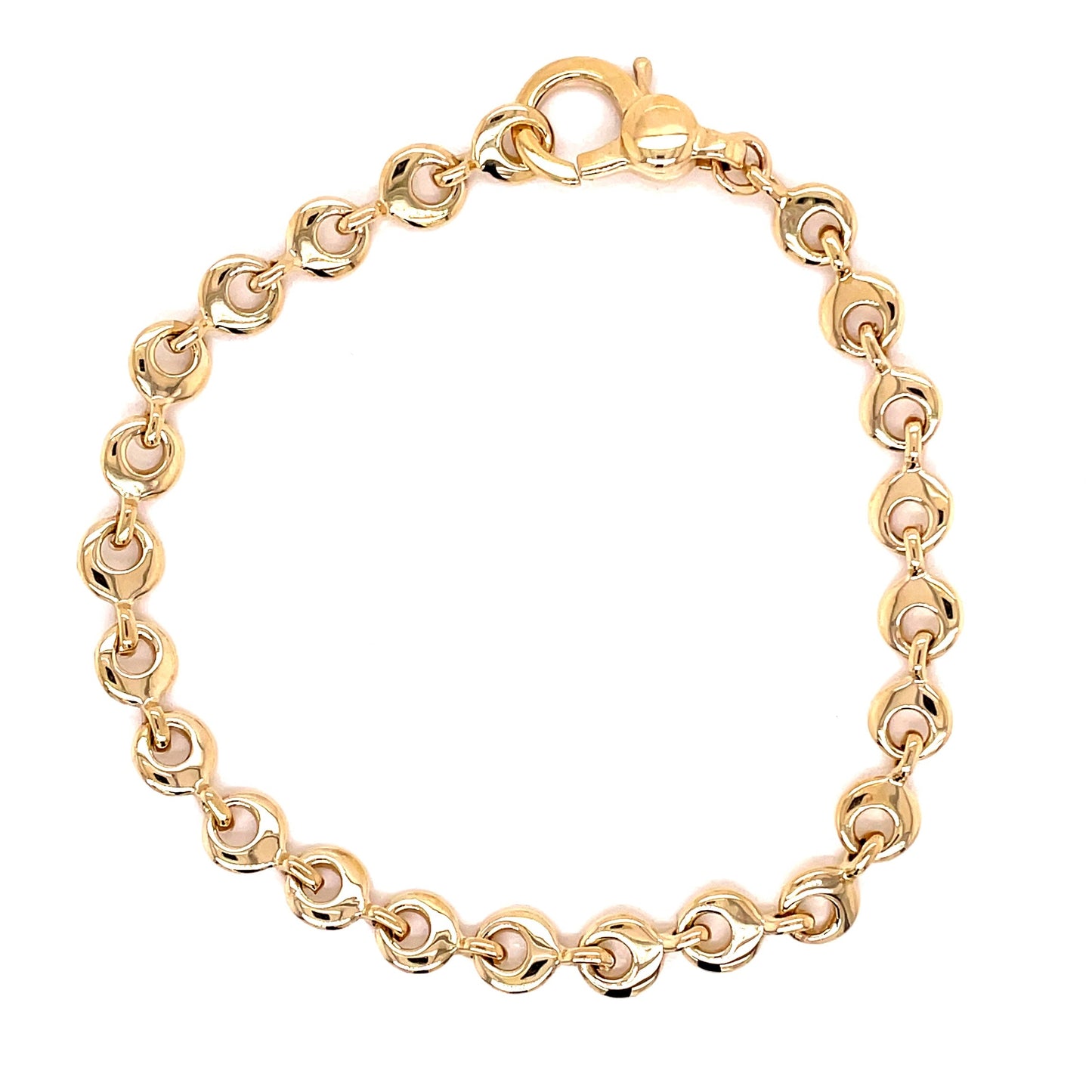 Yellow Gold Round Link Bracelet Gardiner Brothers