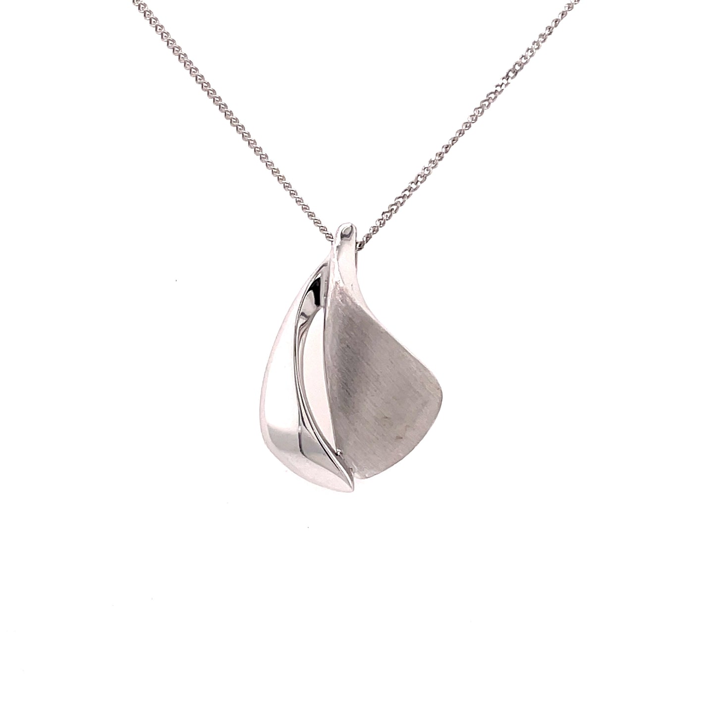 White Gold, Split Blade Style Pendant Gardiner Brothers