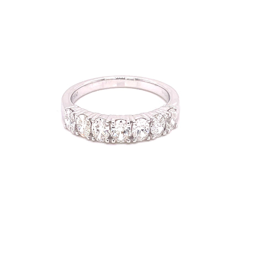 Oval Shaped Diamond 7 Stone Eternity Style Ring - 1.07cts  Gardiner Brothers   