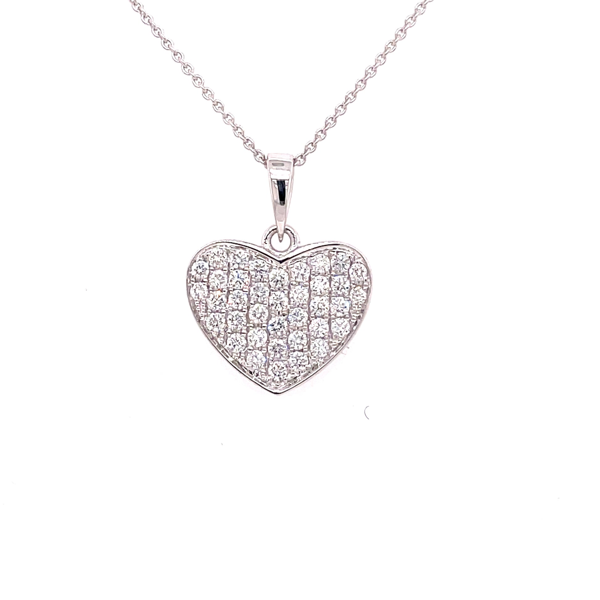 Heart Shaped Diamond Pendant  Gardiner Brothers   