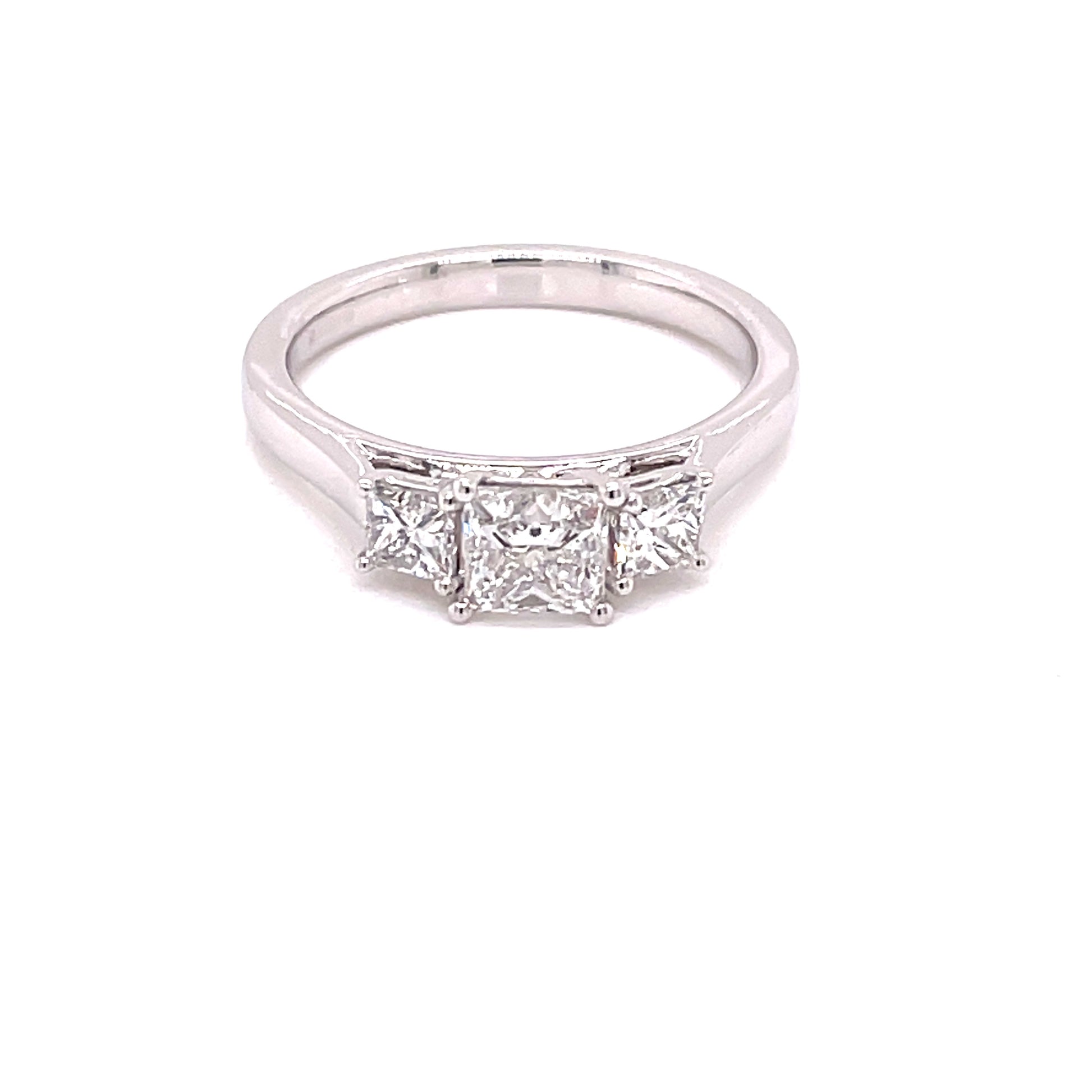 Princess Cut Diamond 3 Stone Ring - 1.10cts  Gardiner Brothers   