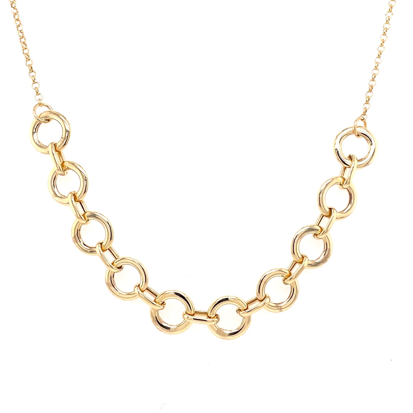 Yellow Gold Circles Necklet Gardiner Brothers