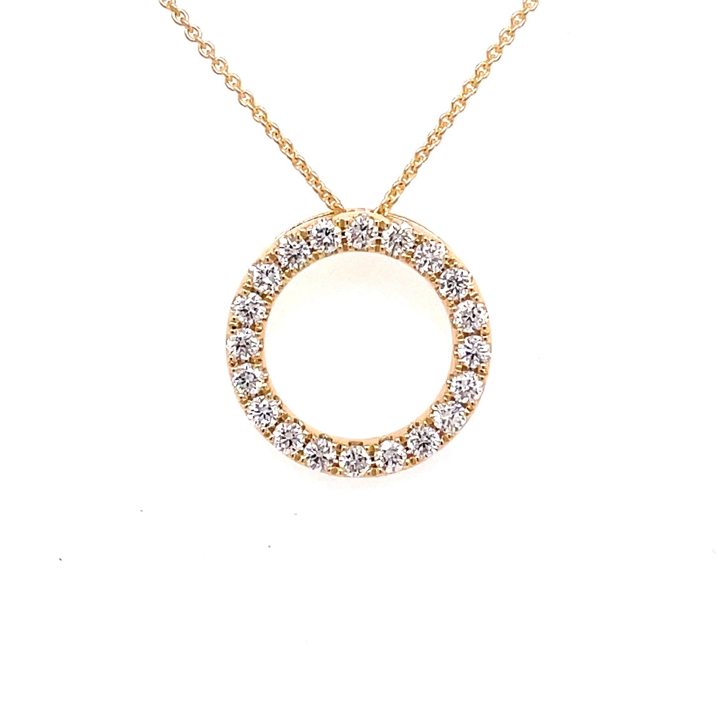 Diamond Circle Pendant - 0.50cts Pendant Gardiner Brothers