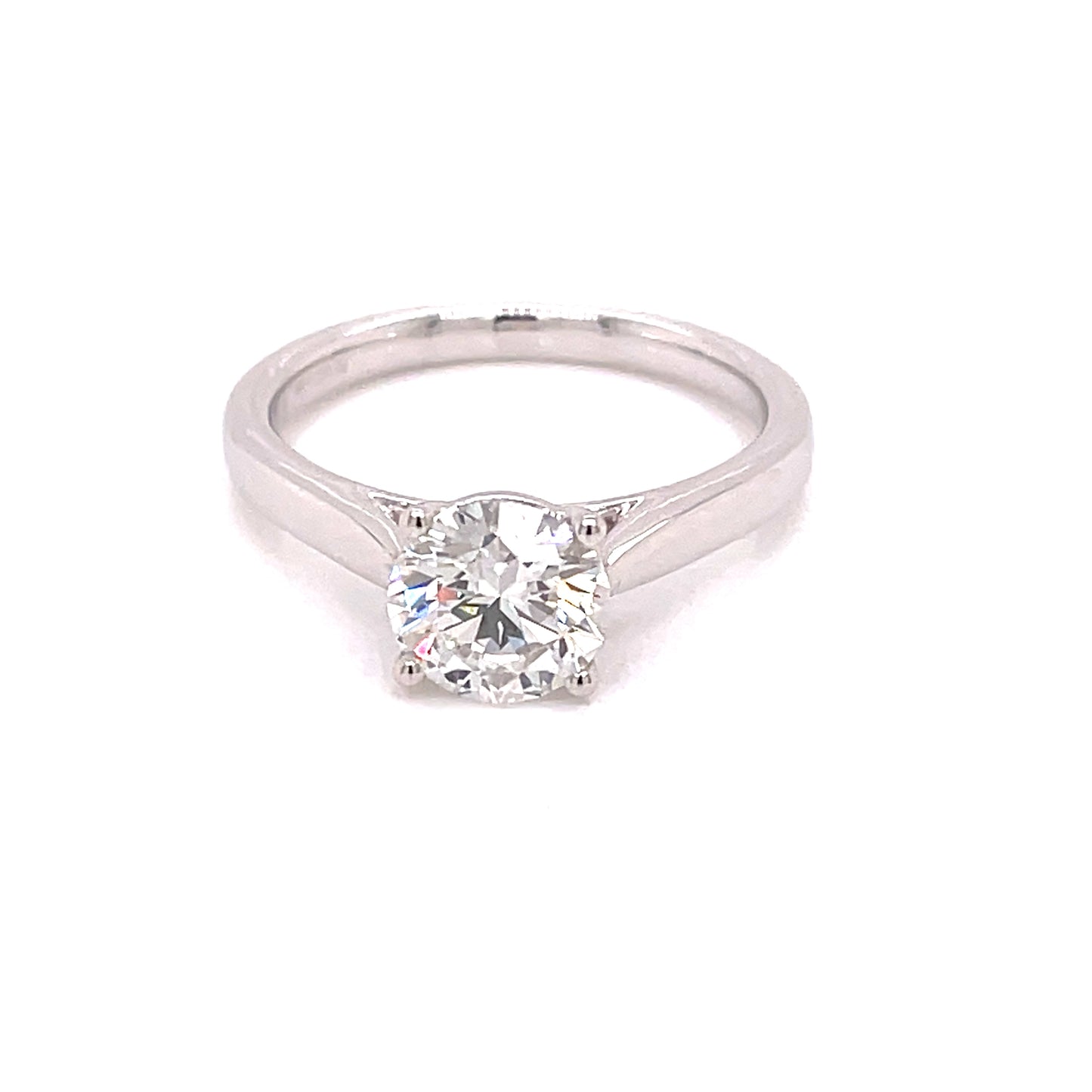 Lab Grown Round Brilliant Cut Diamond Solitaire Ring - 1.00cts Gardiner Brothers