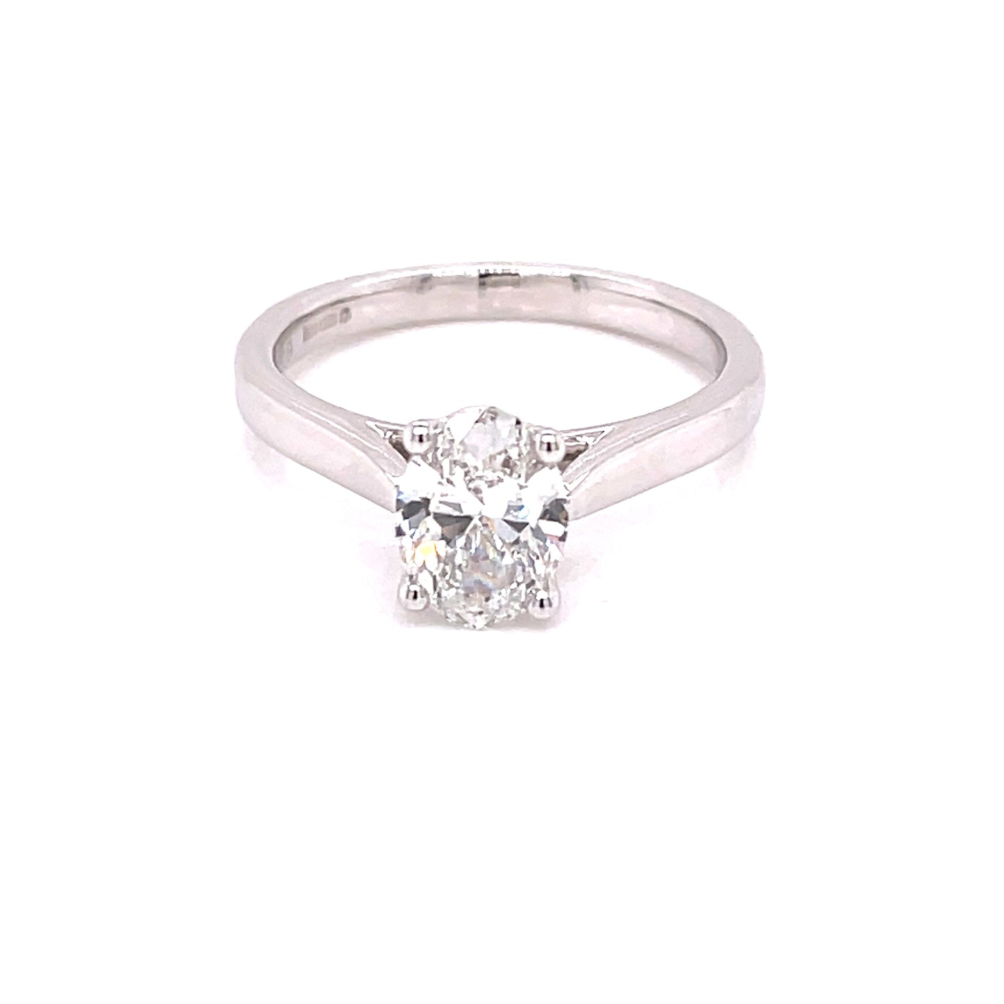 Oval Shaped Lab Grown Diamond Solitaire Ring - 1.01cts Gardiner Brothers