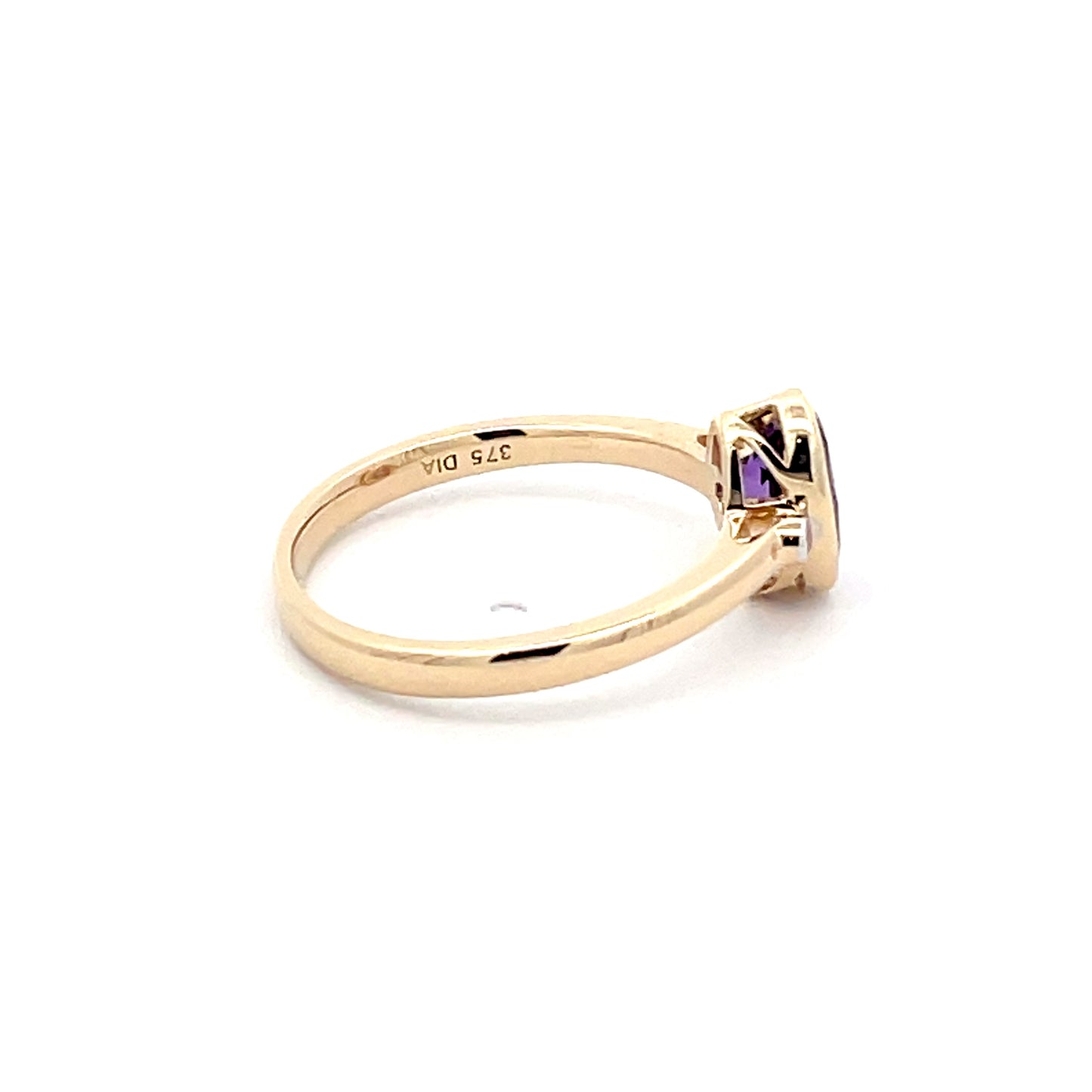 Yellow Gold Amethyst & Diamond Ring Gardiner Brothers