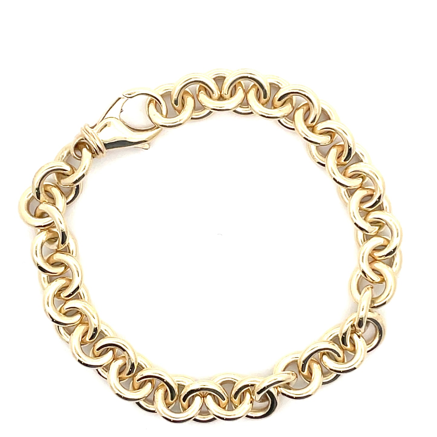 Yellow Gold Circular Link Bracelet Gardiner Brothers