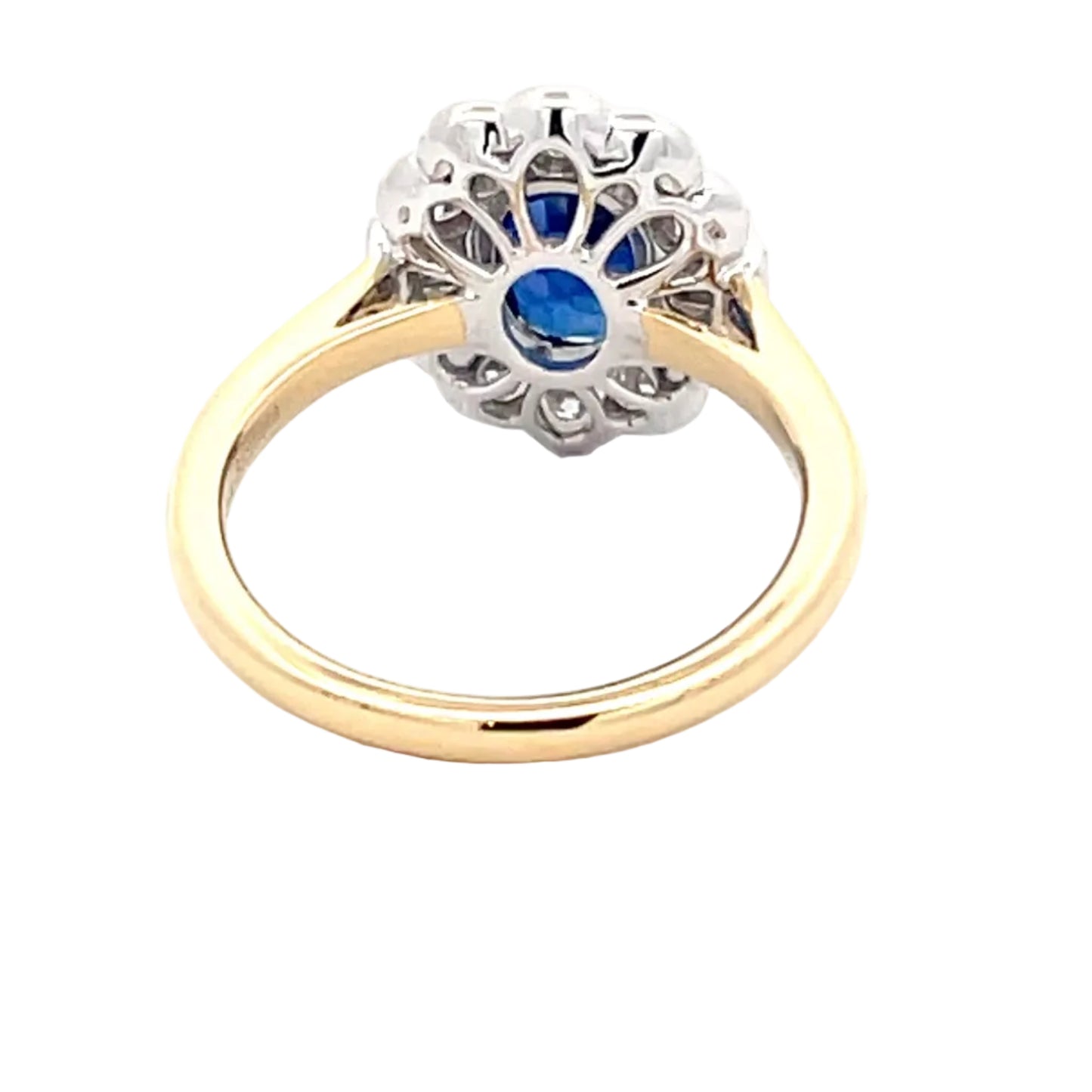 Sapphire AND DIAMOND FANCY CLUSTER STYLE RING Gardiner Brothers