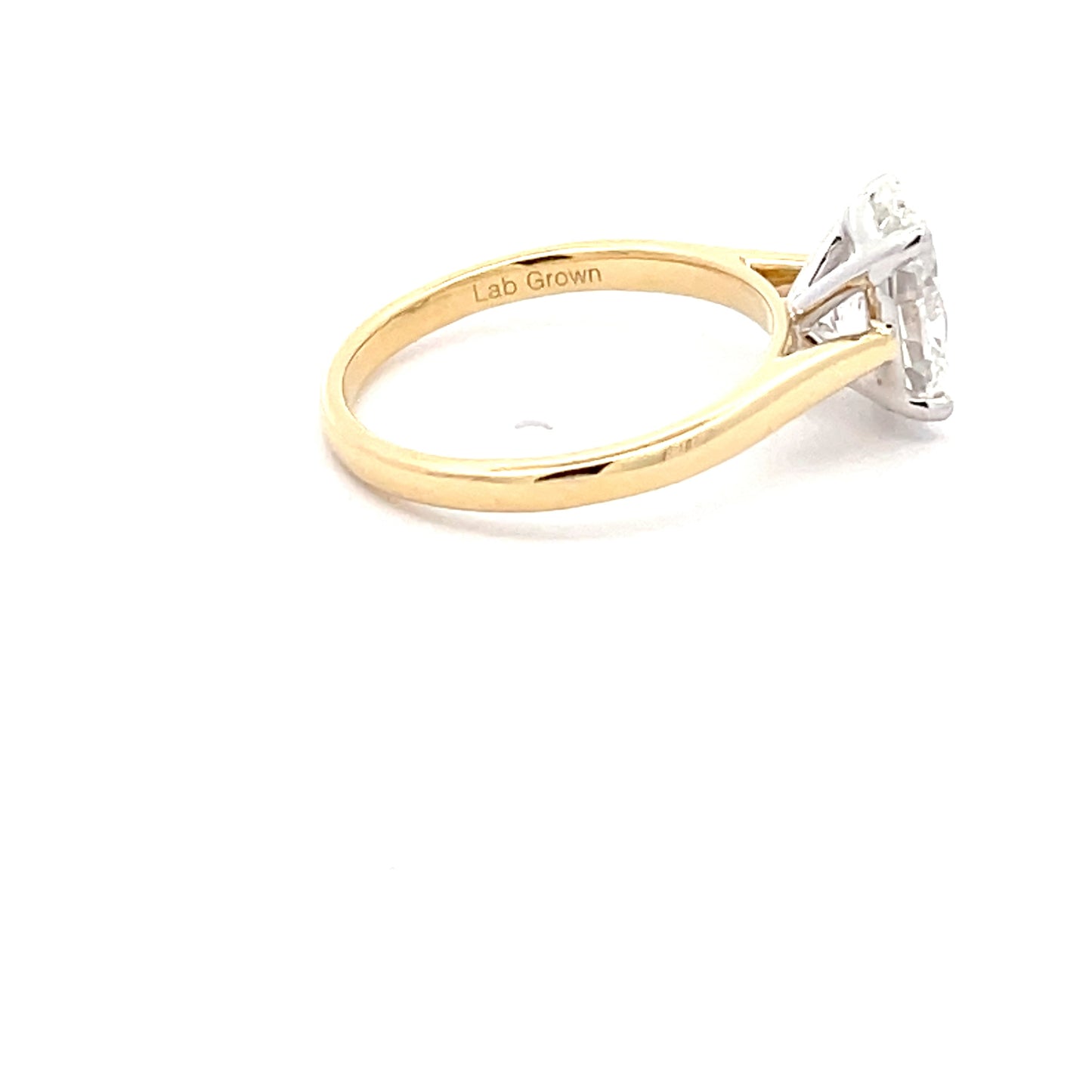 Lab Grown Oval Shaped Diamond Solitaire Ring - 2.00cts Gardiner Brothers