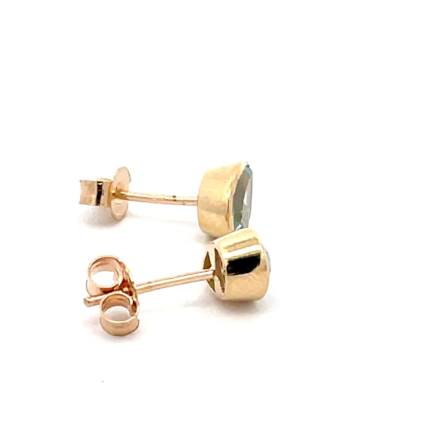 Yellow Gold Pear Shaped Topaz Earrings Gardiner Brothers