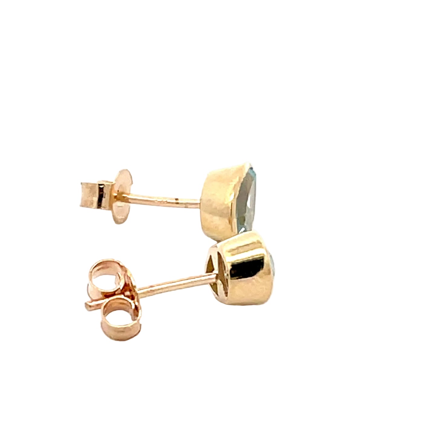 Yellow Gold Pear Shaped Topaz Earrings Gardiner Brothers