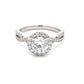 Lab Grown Round Brilliant Cut Diamond Halo Cluster Ring - 1.65cts  Gardiner Brothers   