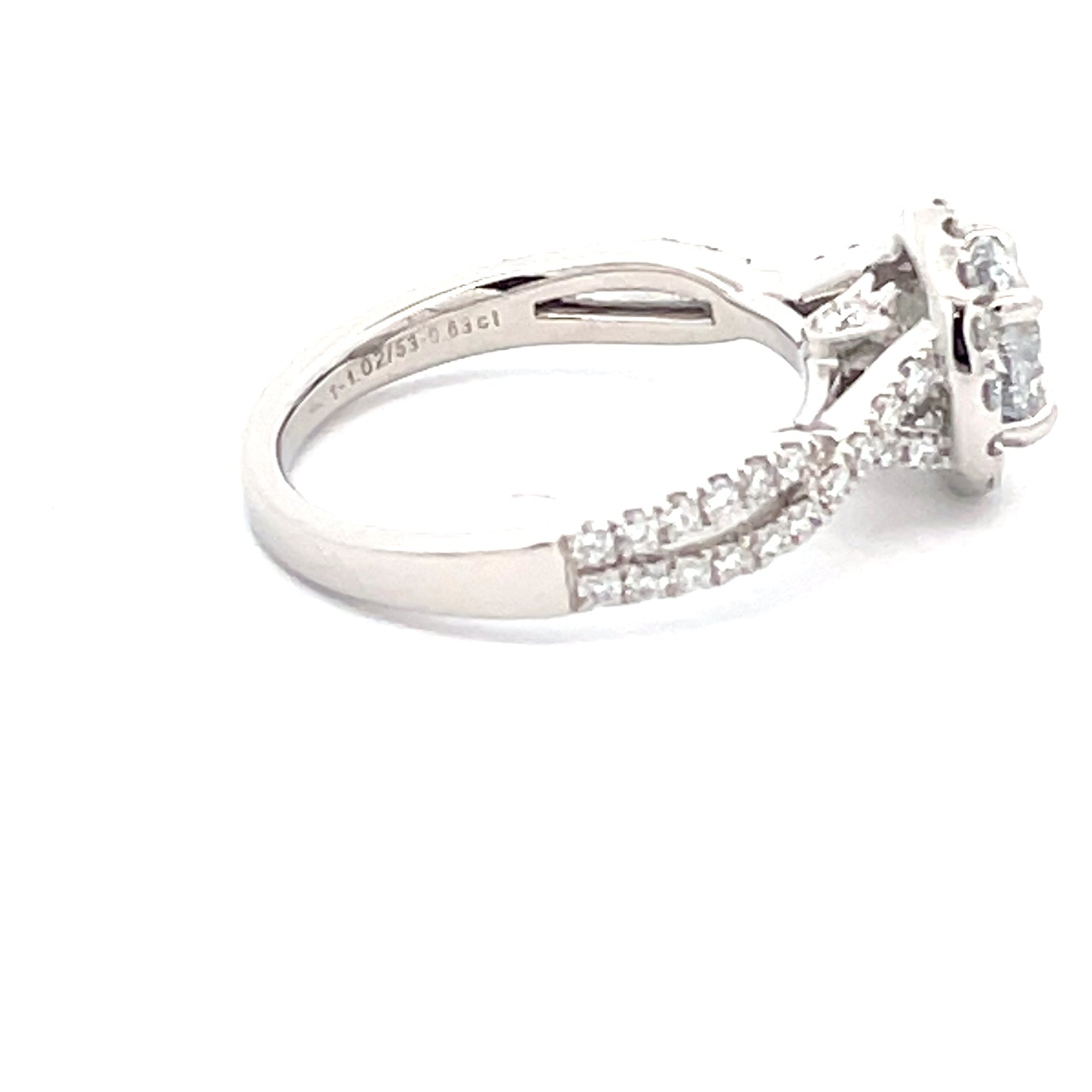 Lab Grown Round Brilliant Cut Diamond Halo Cluster Ring - 1.65cts Gardiner Brothers