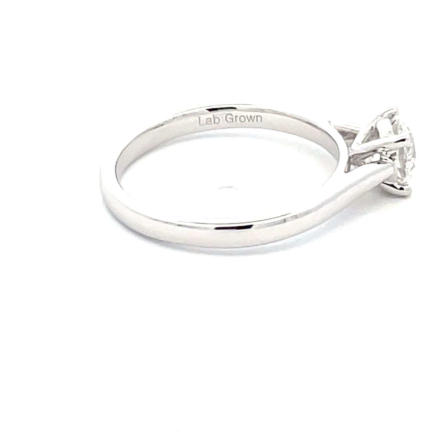 Lab grown Round Brilliant Cut Diamond Solitaire Ring - 0.71cts Gardiner Brothers