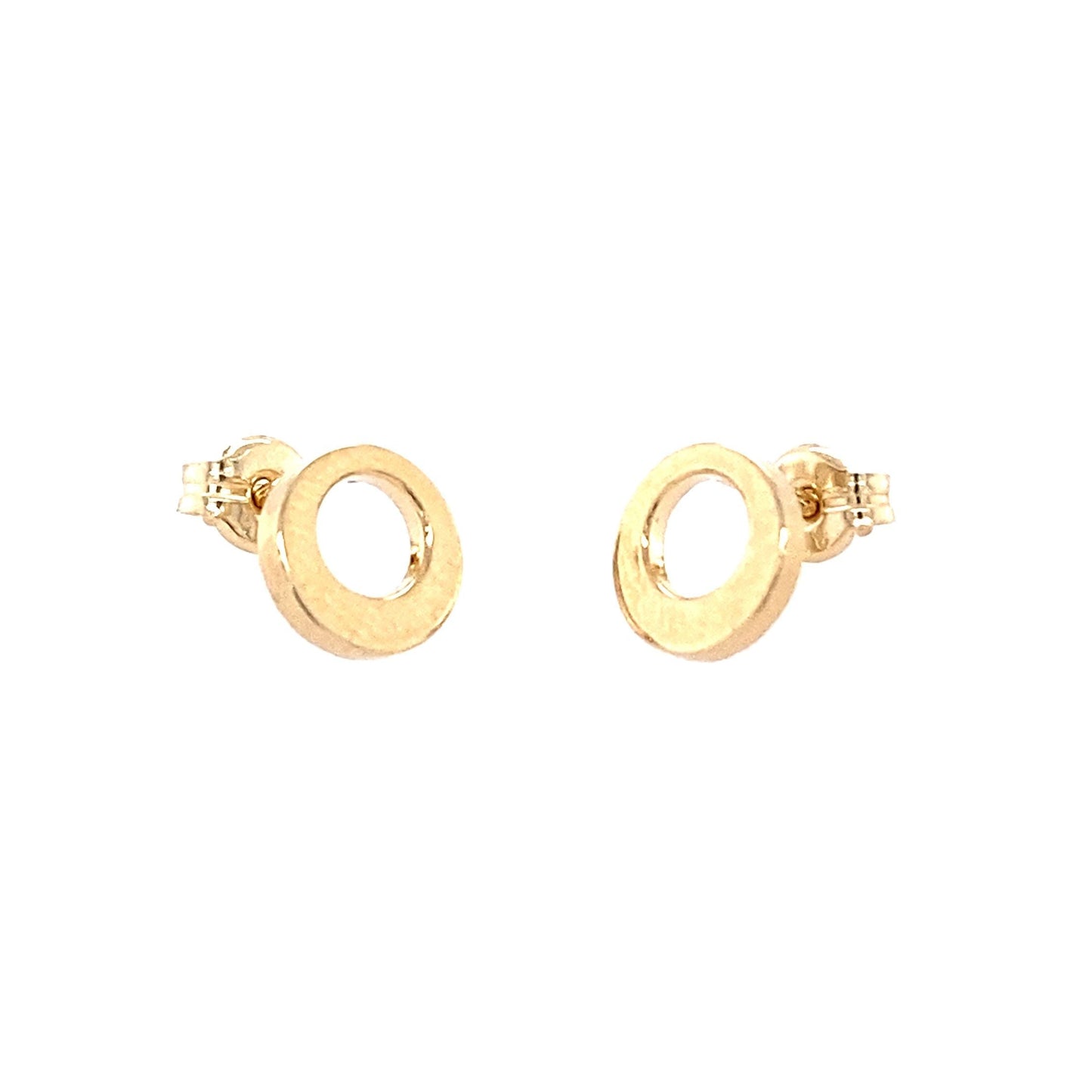 Yellow Gold Round Stud Earrings Gardiner Brothers
