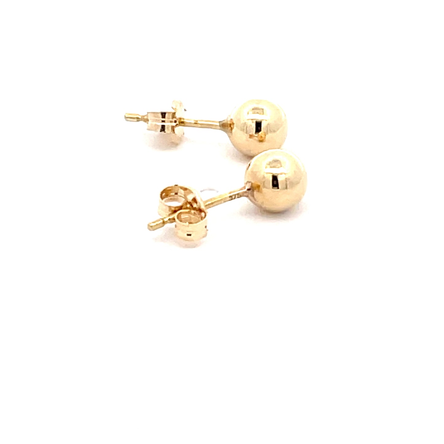 Yellow Gold 5mm Ball Stud Earrings Gardiner Brothers